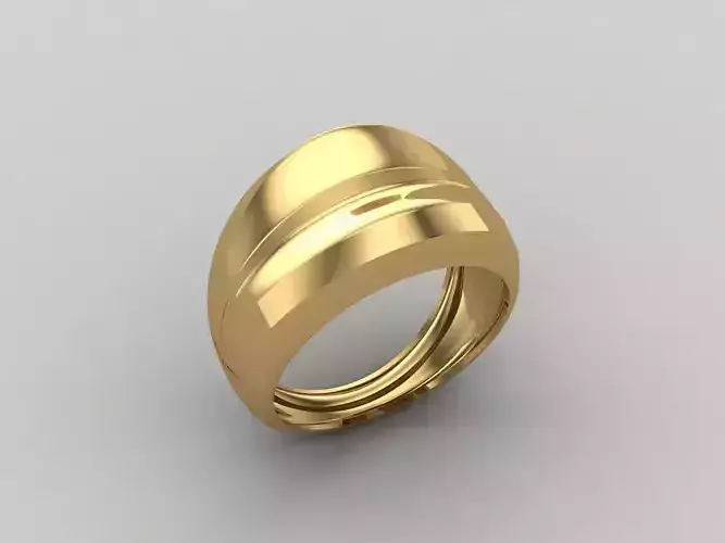 Women Ring Plain Ring Ready STL 3DM Models Womens Rings