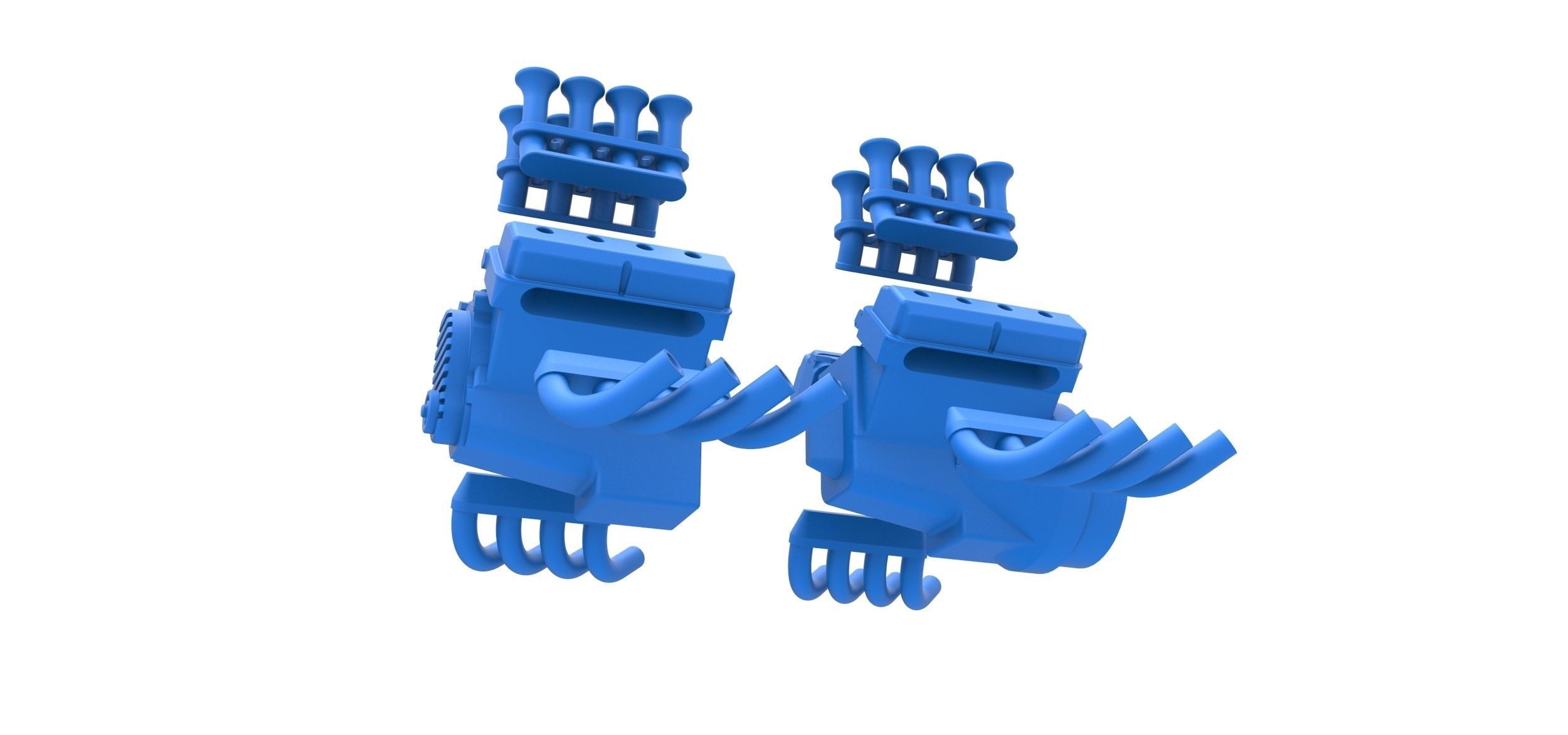 Engine 2 V8 Version 4 Scale 1 to 25 3D print model_13