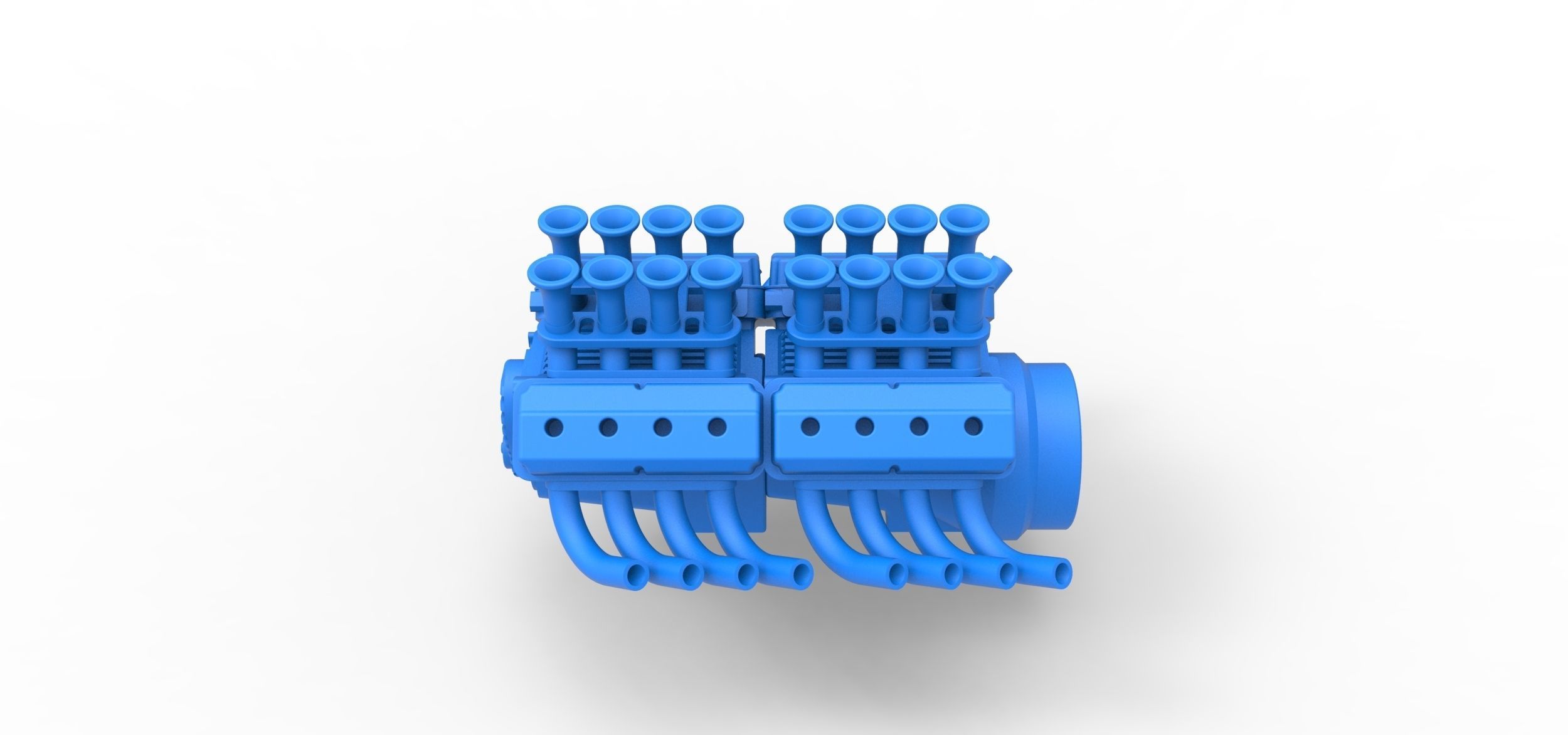 Engine 2 V8 Version 4 Scale 1 to 25 3D print model_8