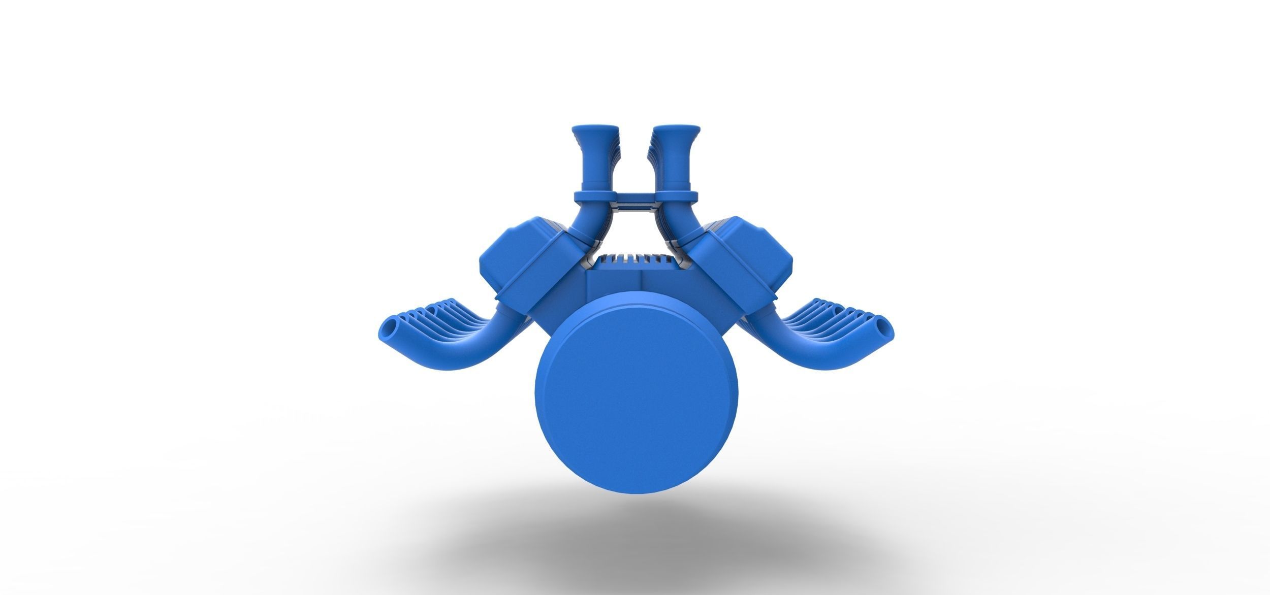 Engine 2 V8 Version 4 Scale 1 to 25 3D print model_11