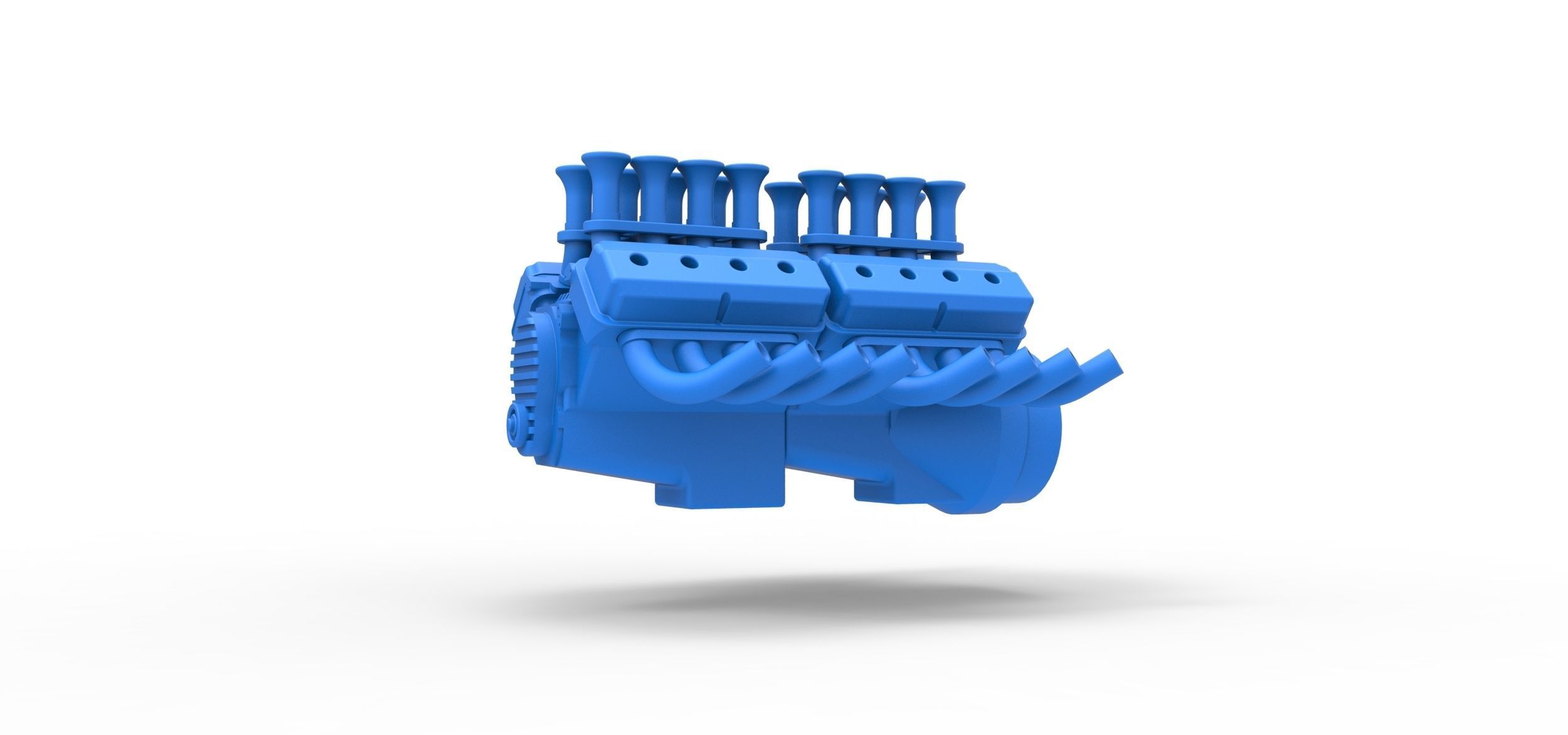 Engine 2 V8 Version 4 Scale 1 to 25 3D print model_1