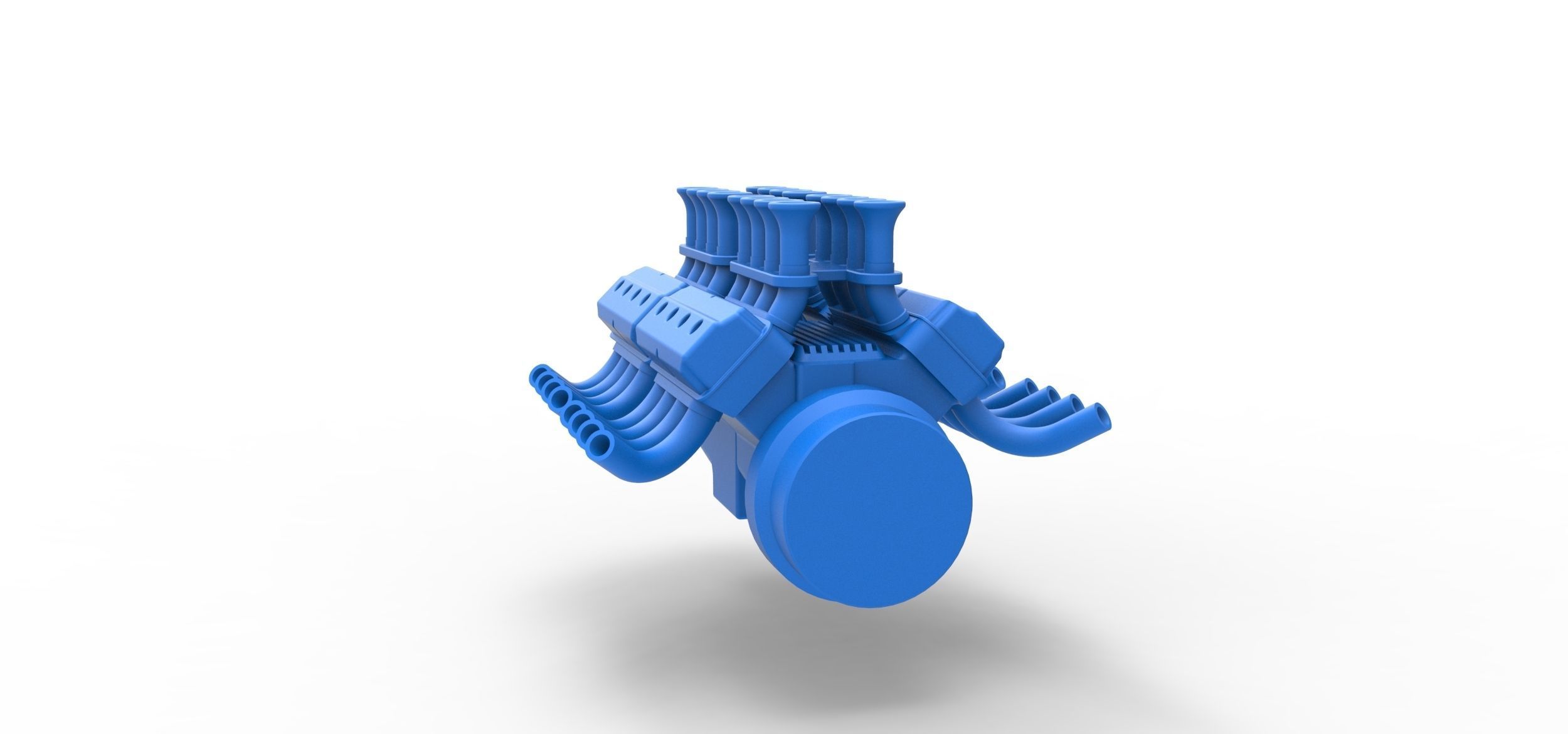 Engine 2 V8 Version 4 Scale 1 to 25 3D print model_10