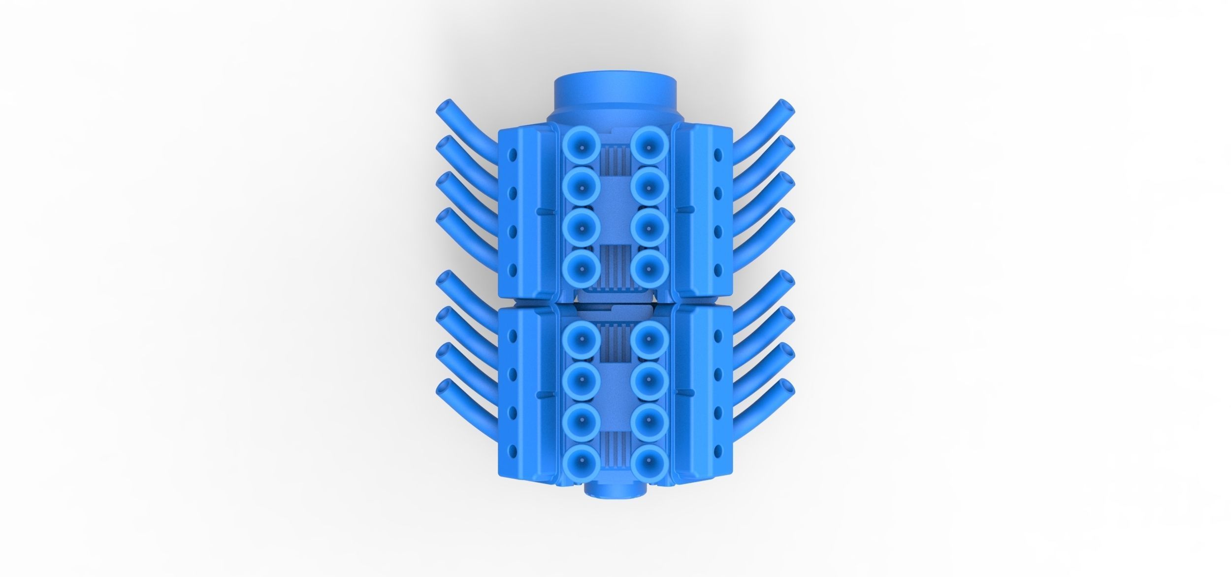 Engine 2 V8 Version 4 Scale 1 to 25 3D print model_6