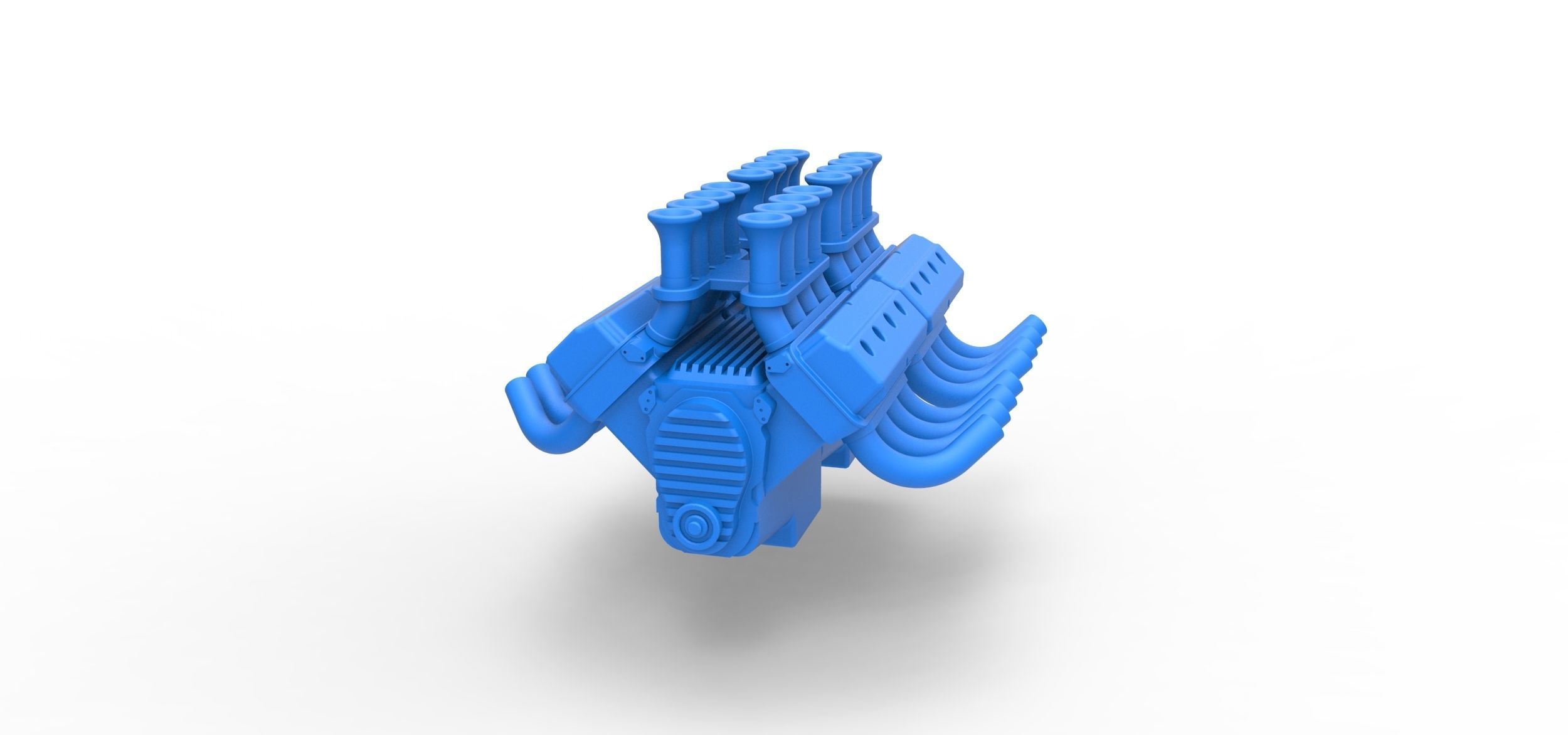 Engine 2 V8 Version 4 Scale 1 to 25 3D print model_2