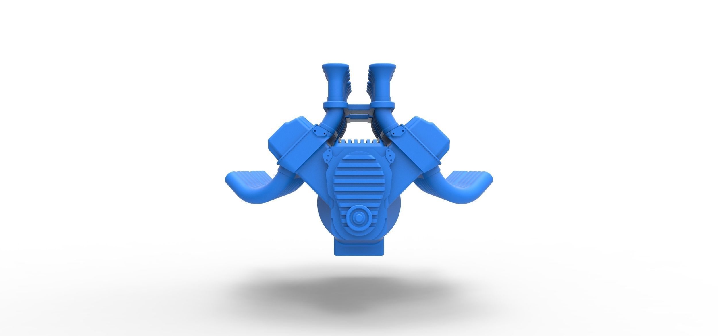 Engine 2 V8 Version 4 Scale 1 to 25 3D print model_4