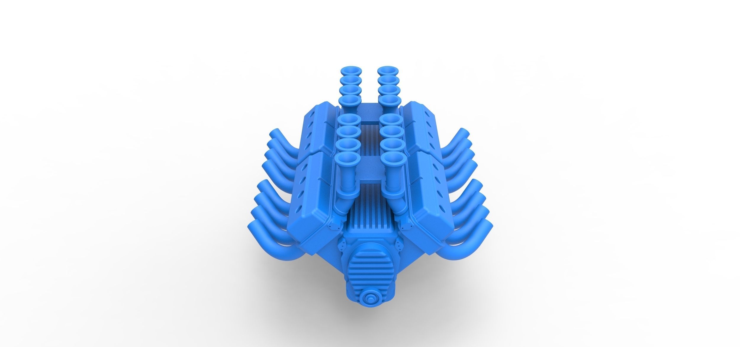 Engine 2 V8 Version 4 Scale 1 to 25 3D print model_5