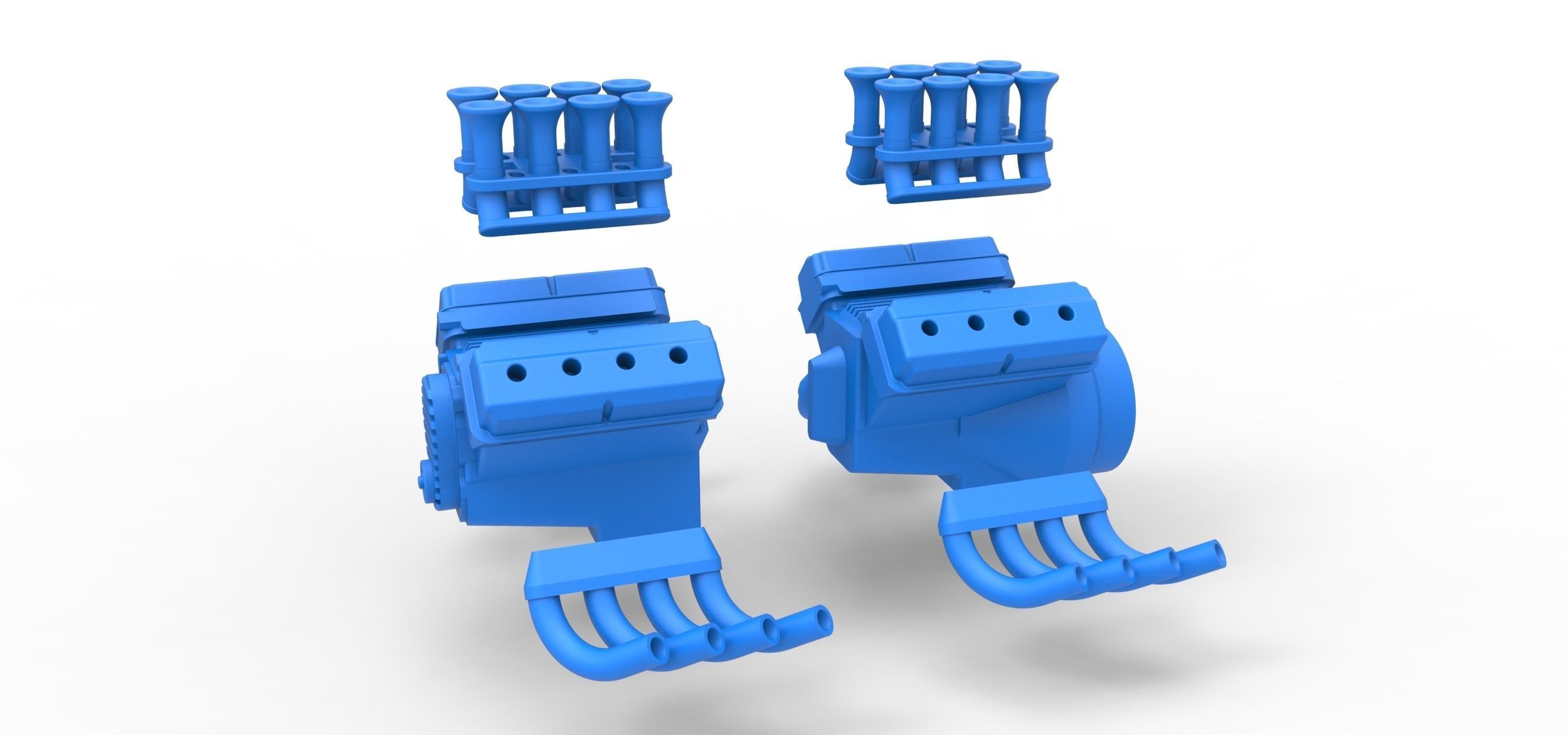 Engine 2 V8 Version 4 Scale 1 to 25 3D print model_12