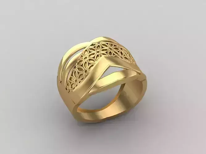 Women Ring Plain Ring Ready STL 3DM Models Womens Rings