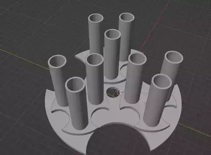 the muzzle of a triple minigun V1