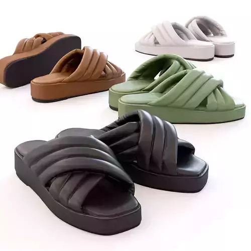Padded Leather Sandals