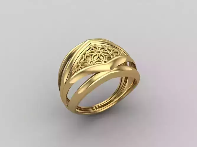 Women Ring Plain Ring Ready STL 3DM Models Womens Rings