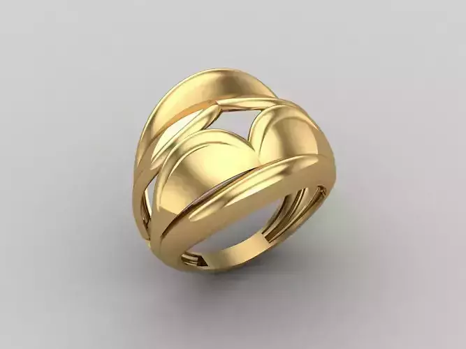 Women Ring Plain Ring Ready STL 3DM Models Womens Rings