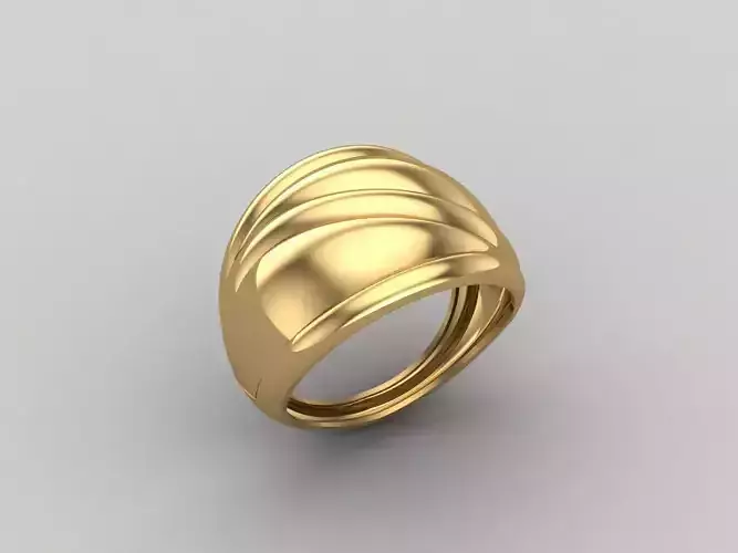 Women Ring Plain Ring Ready STL 3DM Models Womens Rings