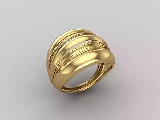 Women Ring Plain Ring Ready STL 3DM Models Womens Rings