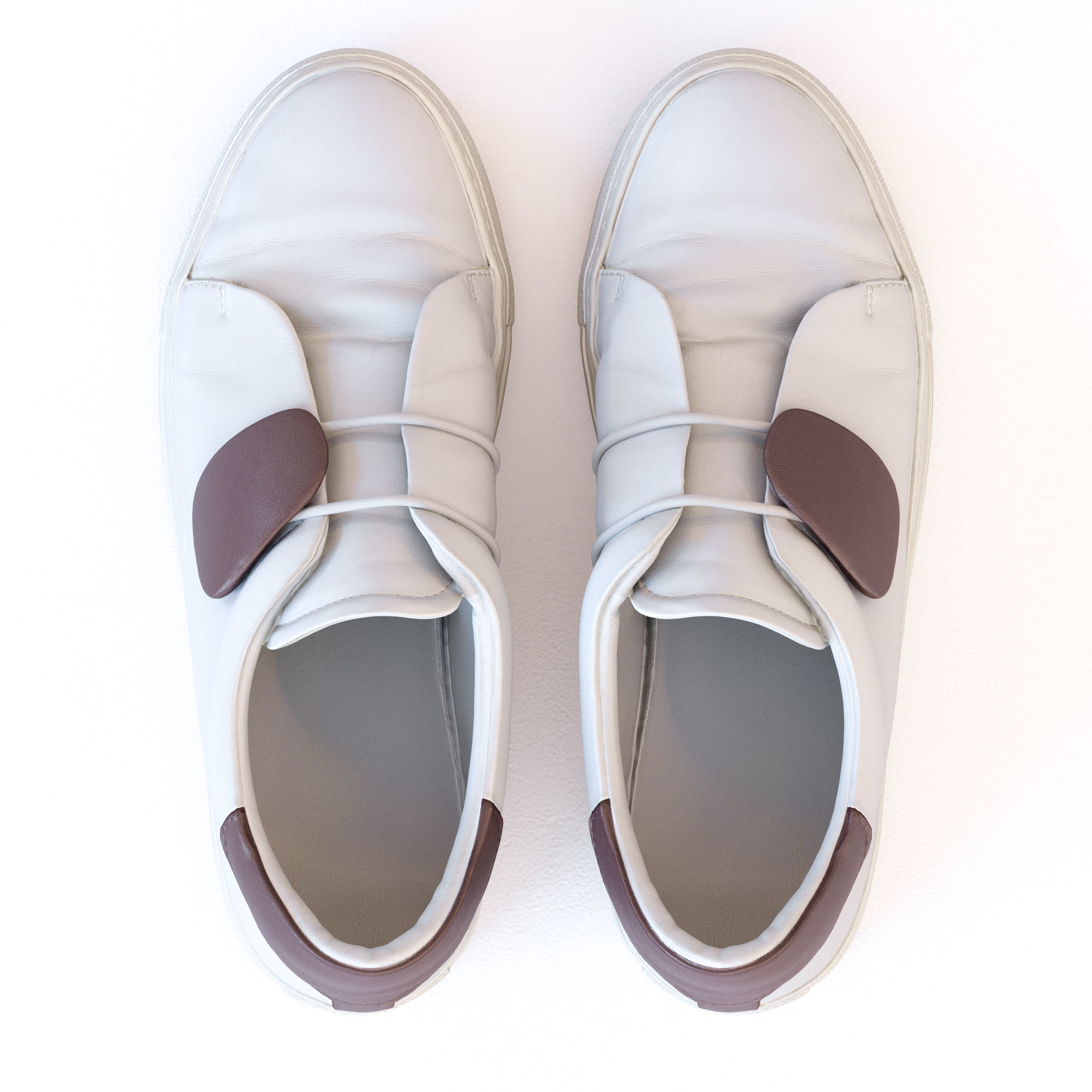 Elastic Strap Sneaker Low-poly 3D model_2