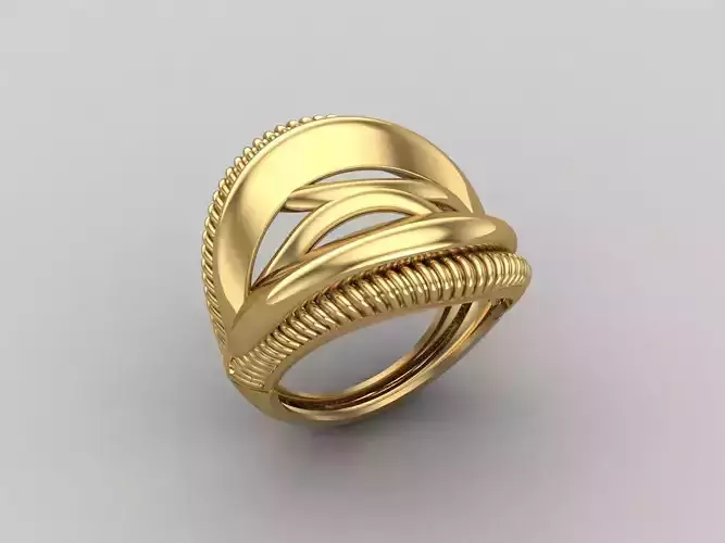 Women Ring Plain Ring Ready STL 3DM Models Womens Rings