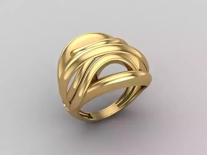 Women Ring Plain Ring Ready STL 3DM Models Womens Rings