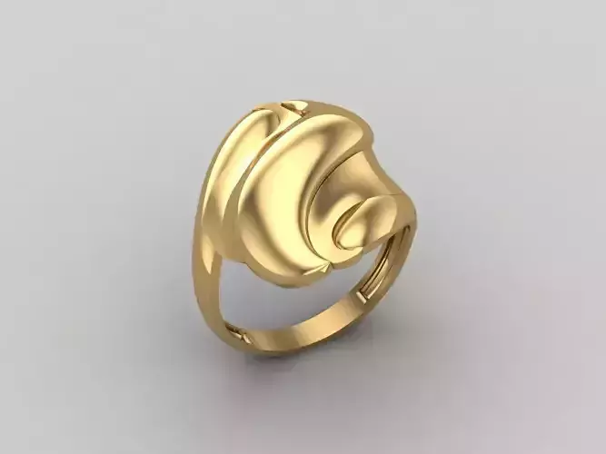 Women Ring Plain Ring Ready STL 3DM Models Womens Rings