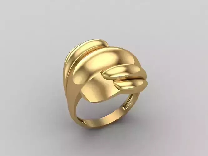 Women Ring Plain Ring Ready STL 3DM Models Womens Rings