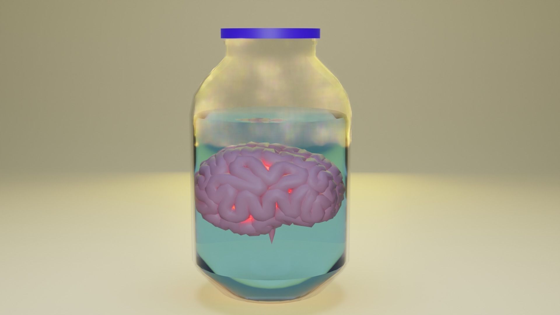 Body parts in a jar Pak 4 models Low-poly 3D model