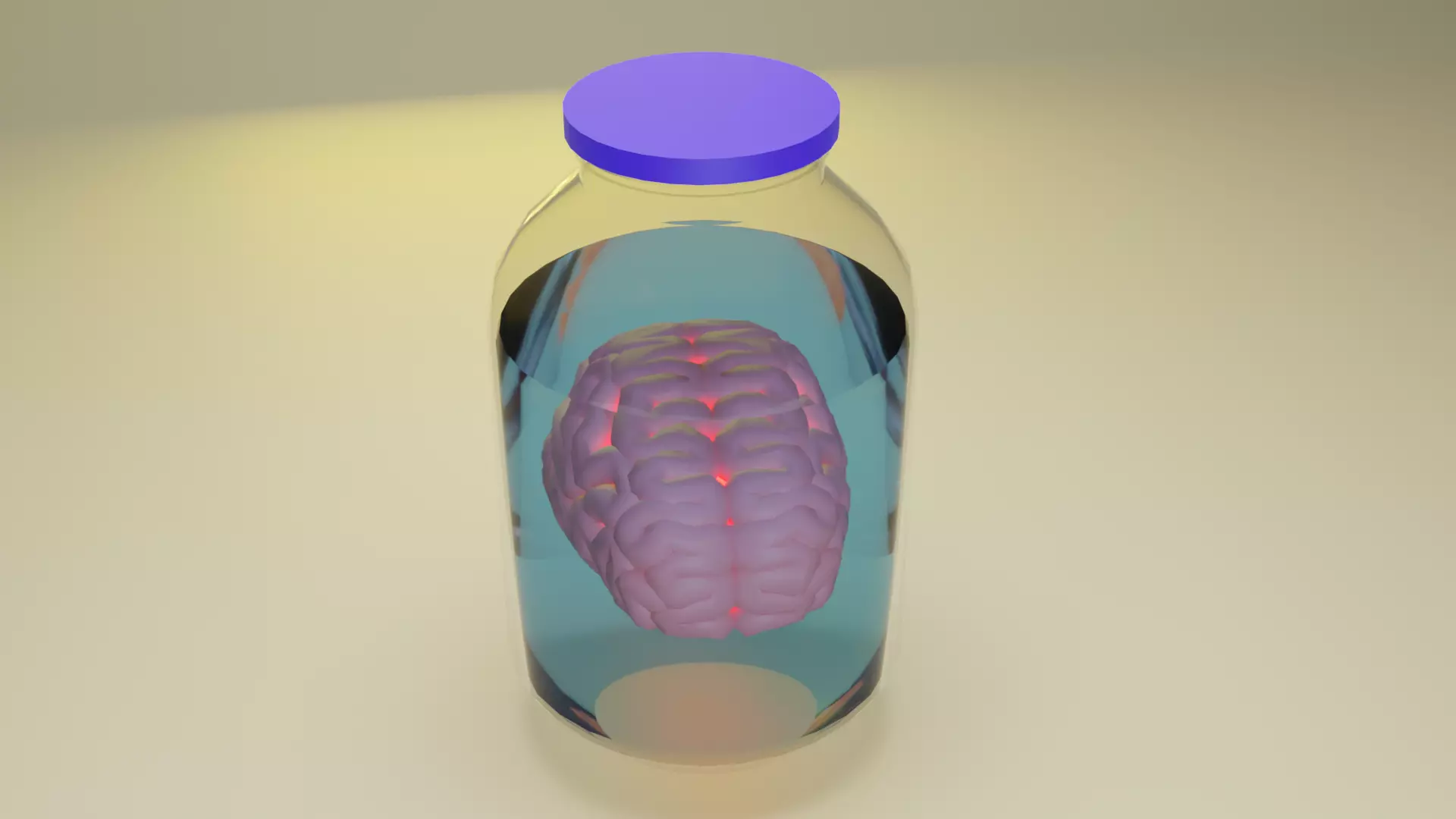 Body parts in a jar Pak 4 models Low-poly 3D model