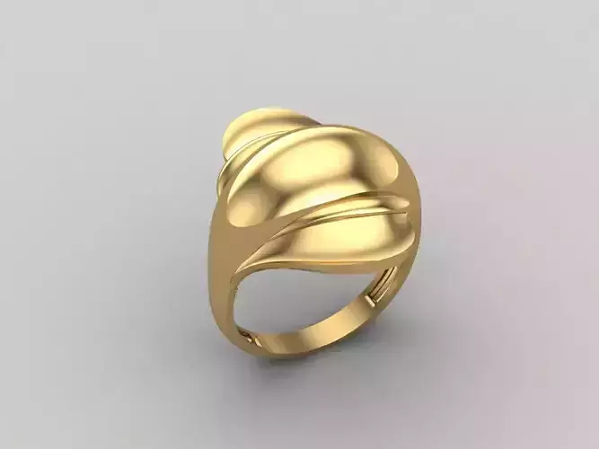 Women Ring Plain Ring Ready STL 3DM Models Womens Rings