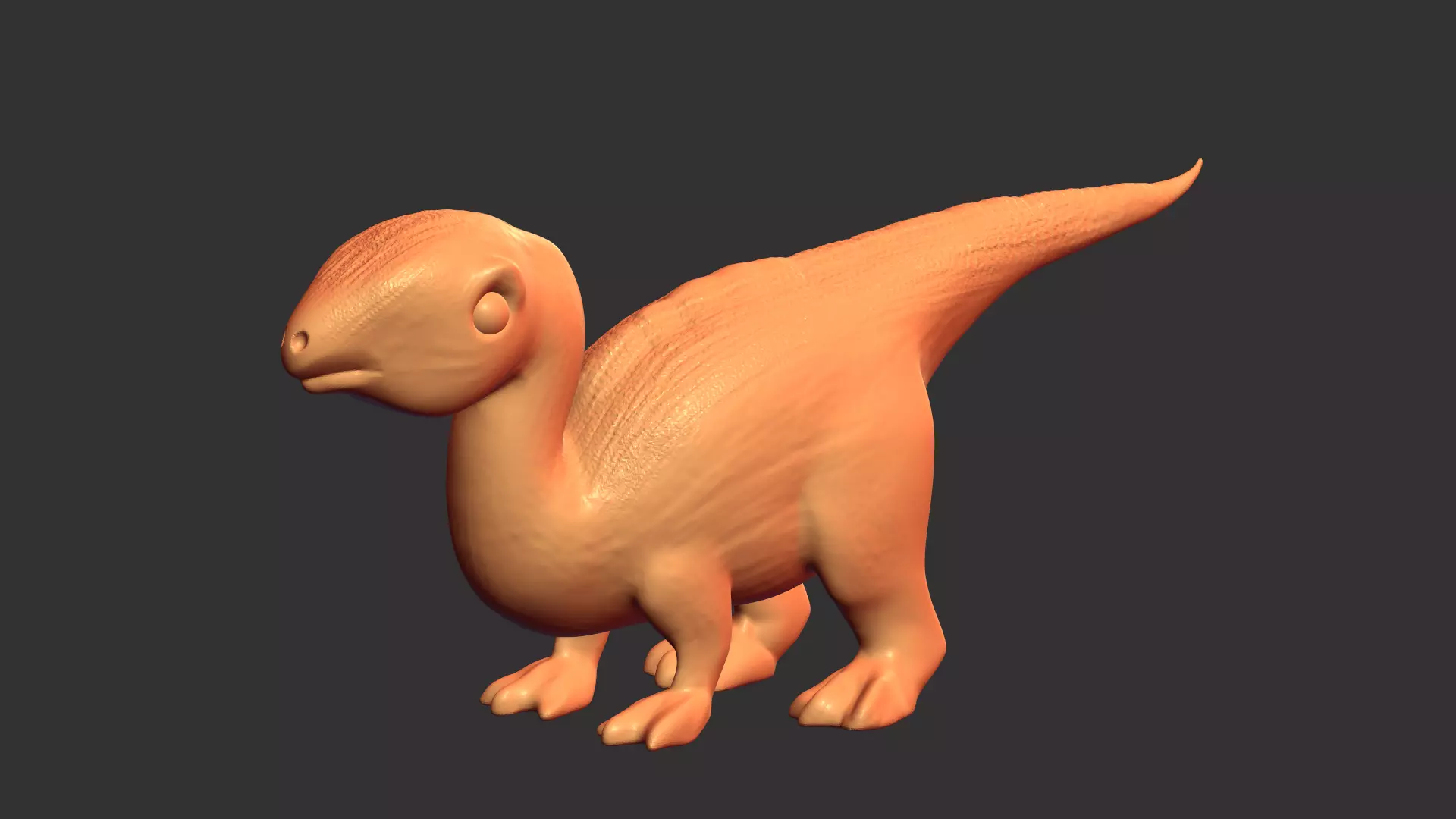 Iguanodon chibi Free 3D print model
