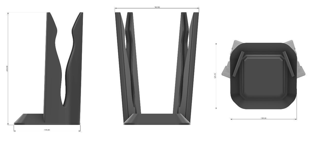 Whiskey Cutlery Holder 3D print model_4