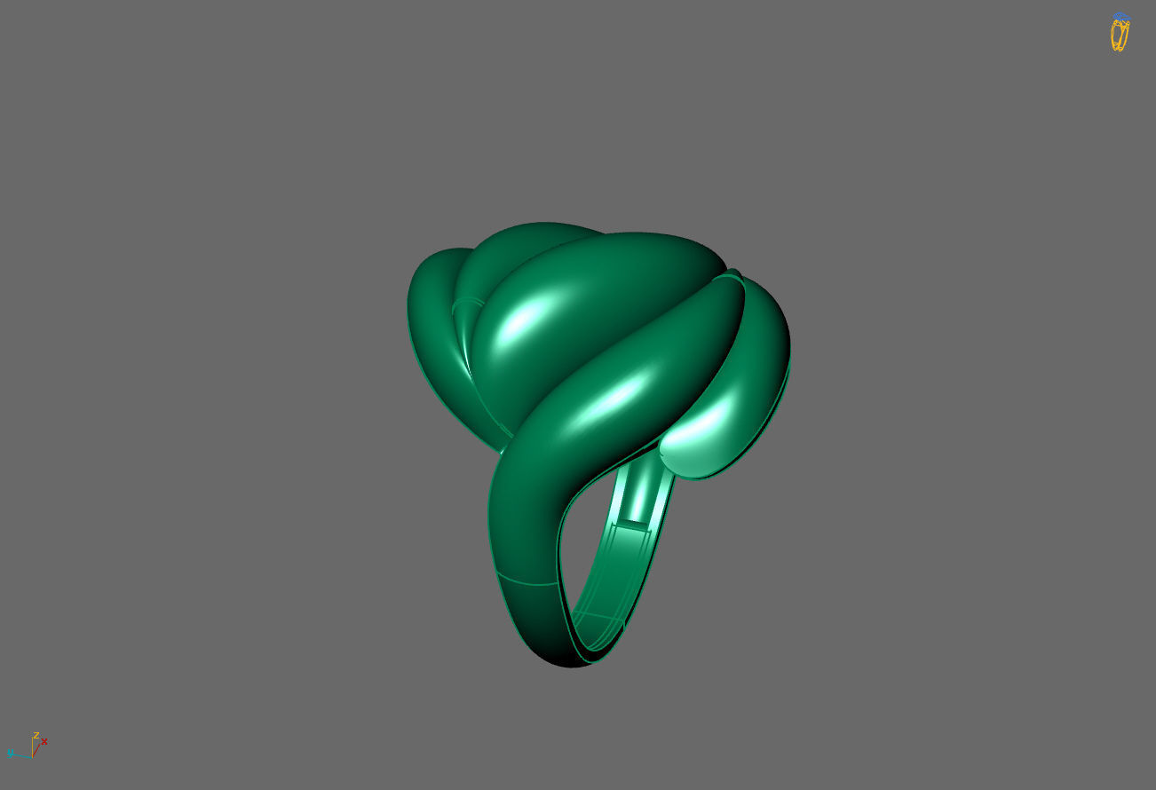 Women Ring Plain Ring Ready STL 3DM Models Womens Rings 3D print model_4