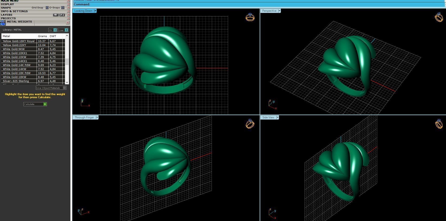 Women Ring Plain Ring Ready STL 3DM Models Womens Rings 3D print model_5