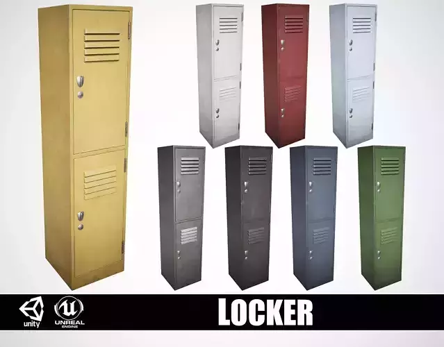 School Gym Locker Half 