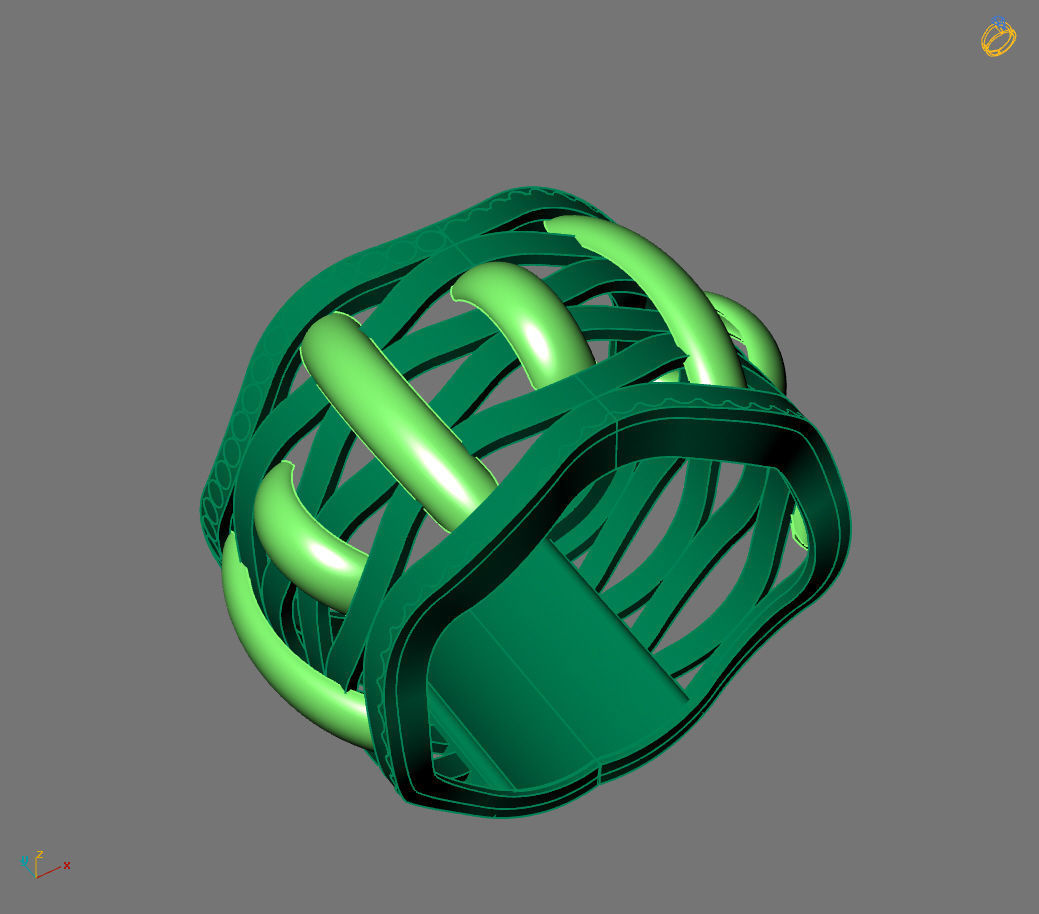 Women Ring Plain Ring Ready STL 3DM Models Womens Rings 3D print model_1