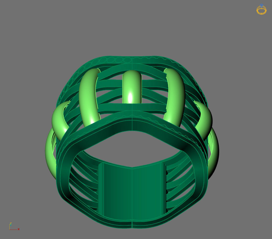 Women Ring Plain Ring Ready STL 3DM Models Womens Rings 3D print model_2