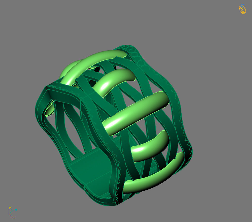 Women Ring Plain Ring Ready STL 3DM Models Womens Rings 3D print model_3