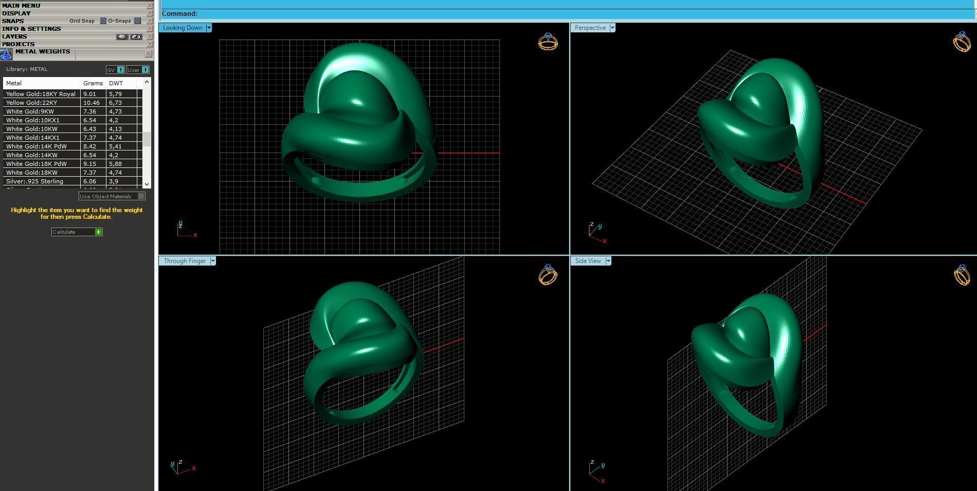 Women Ring Plain Ring Ready STL 3DM Models Womens Rings 3D print model_5