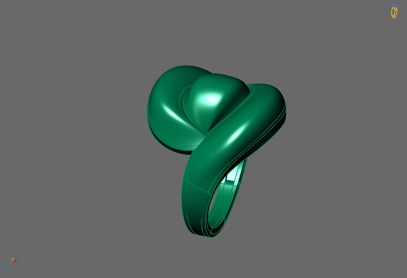 Women Ring Plain Ring Ready STL 3DM Models Womens Rings 3D print model_4