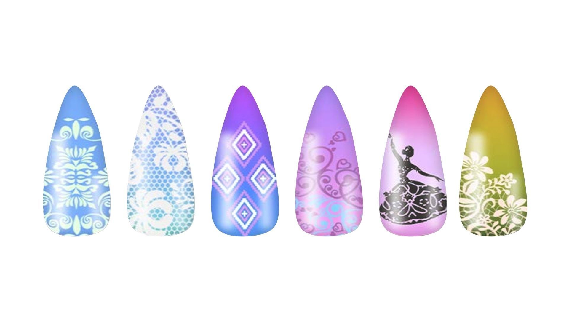 Artificial Nails 3D model_13