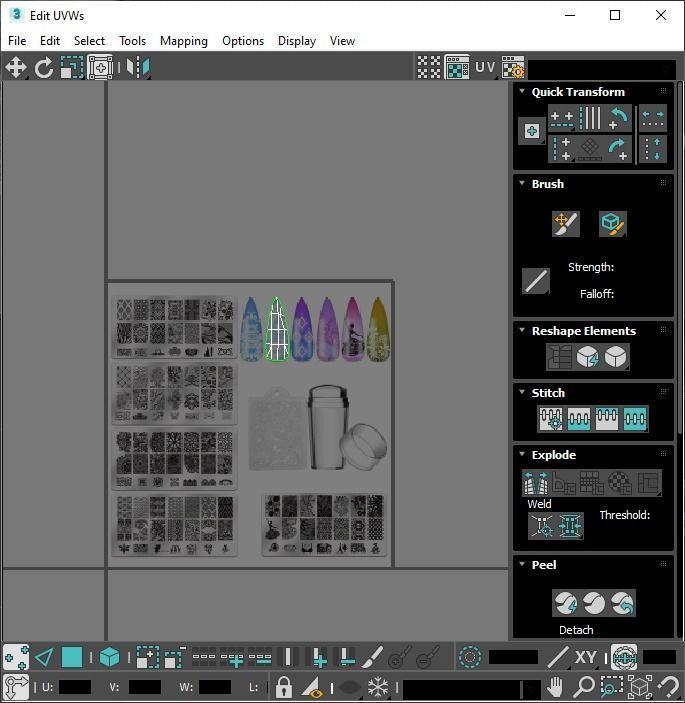 Artificial Nails 3D model_23