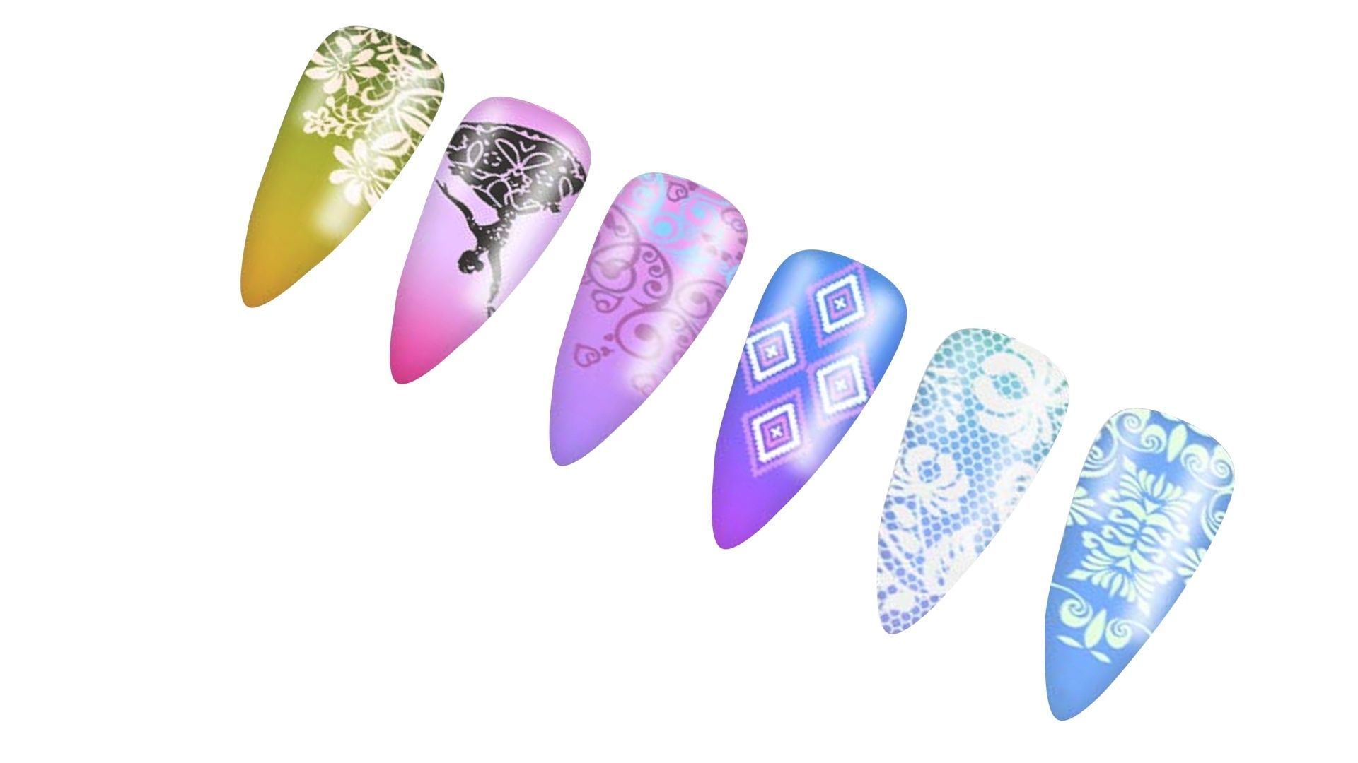 Artificial Nails 3D model_11