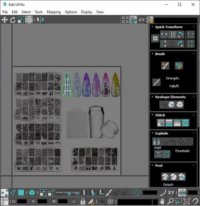 Artificial Nails 3D model_24
