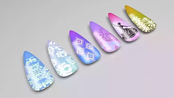 Artificial Nails 3D model
