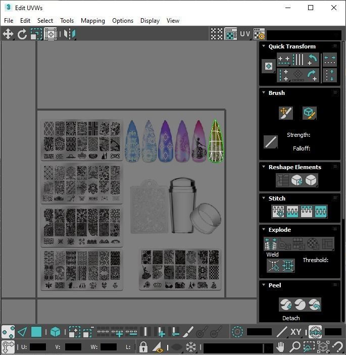 Artificial Nails 3D model_25