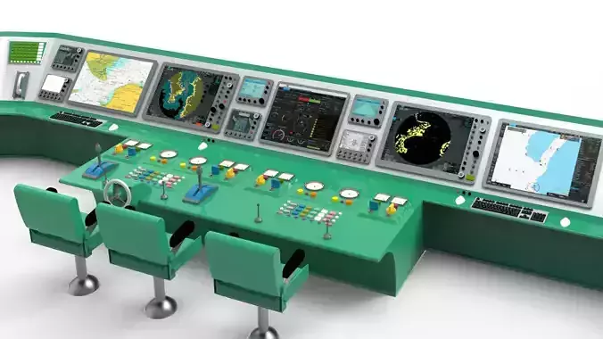 Navigation room ship 3D model