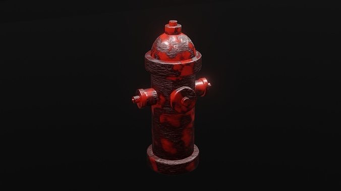 hydrants for apocalyptic environment 3D model