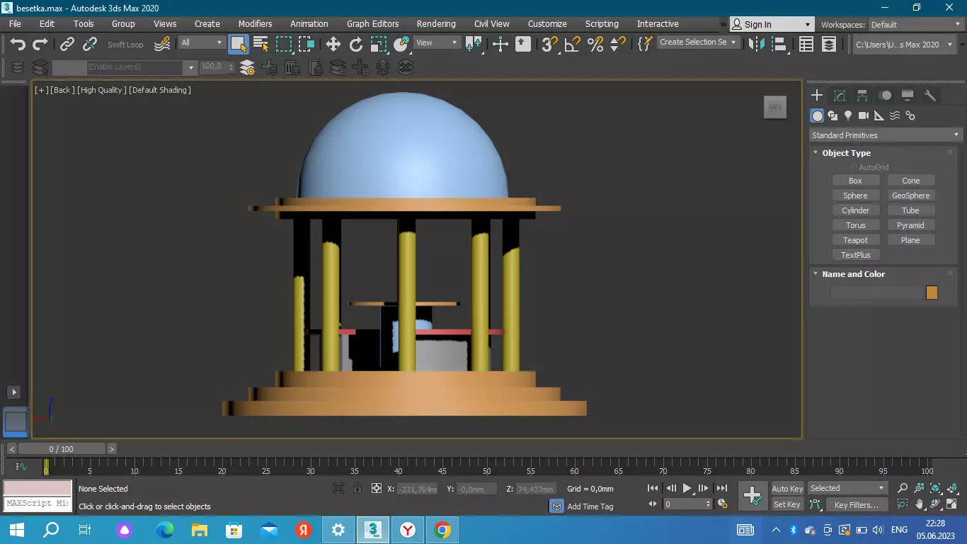 besetka Free low-poly 3D model_0