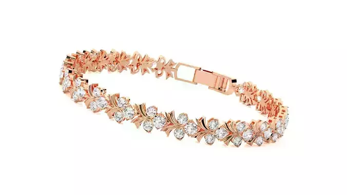 Tennis Bracelet High Jewelry 3dm stl renders details 3D print model