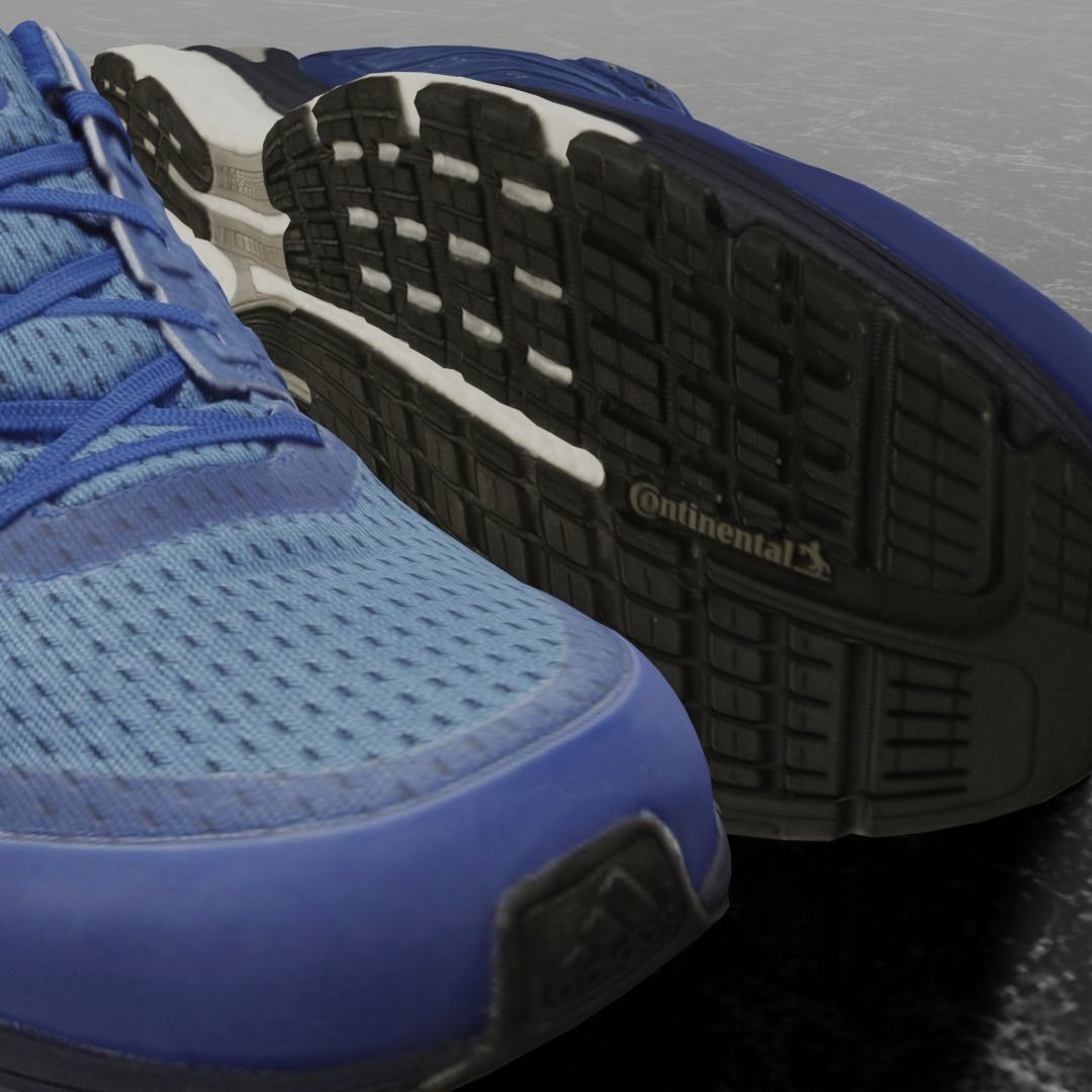 Adidas 3D SHOES - BLUE - SUPERNOVA Low-poly 3D model_10