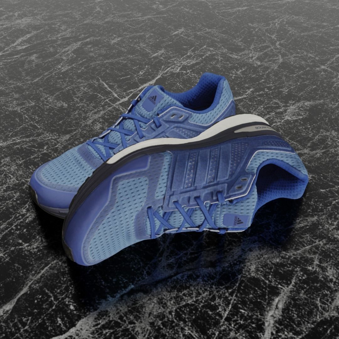 Adidas 3D SHOES - BLUE - SUPERNOVA Low-poly 3D model_1