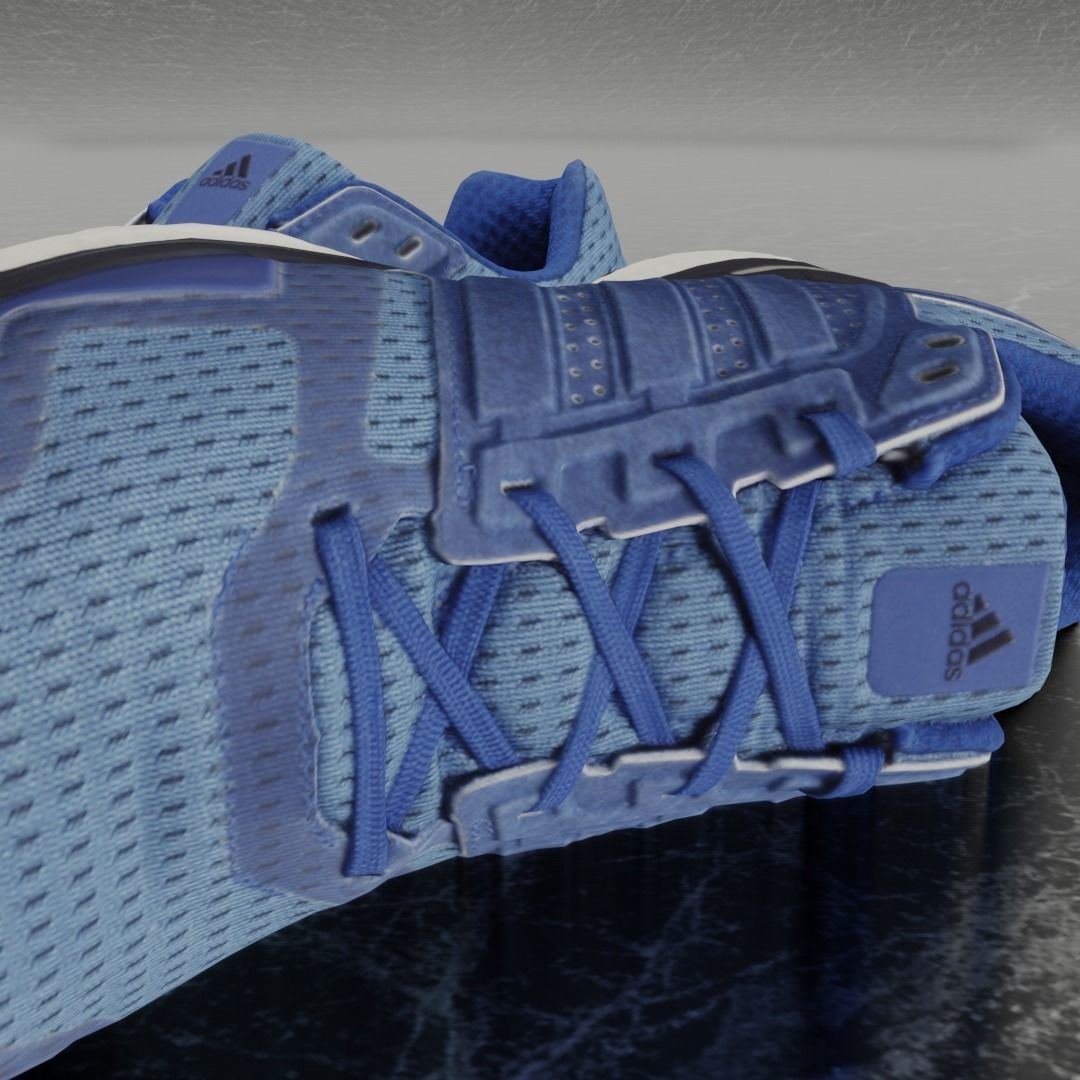 Adidas 3D SHOES - BLUE - SUPERNOVA Low-poly 3D model_7