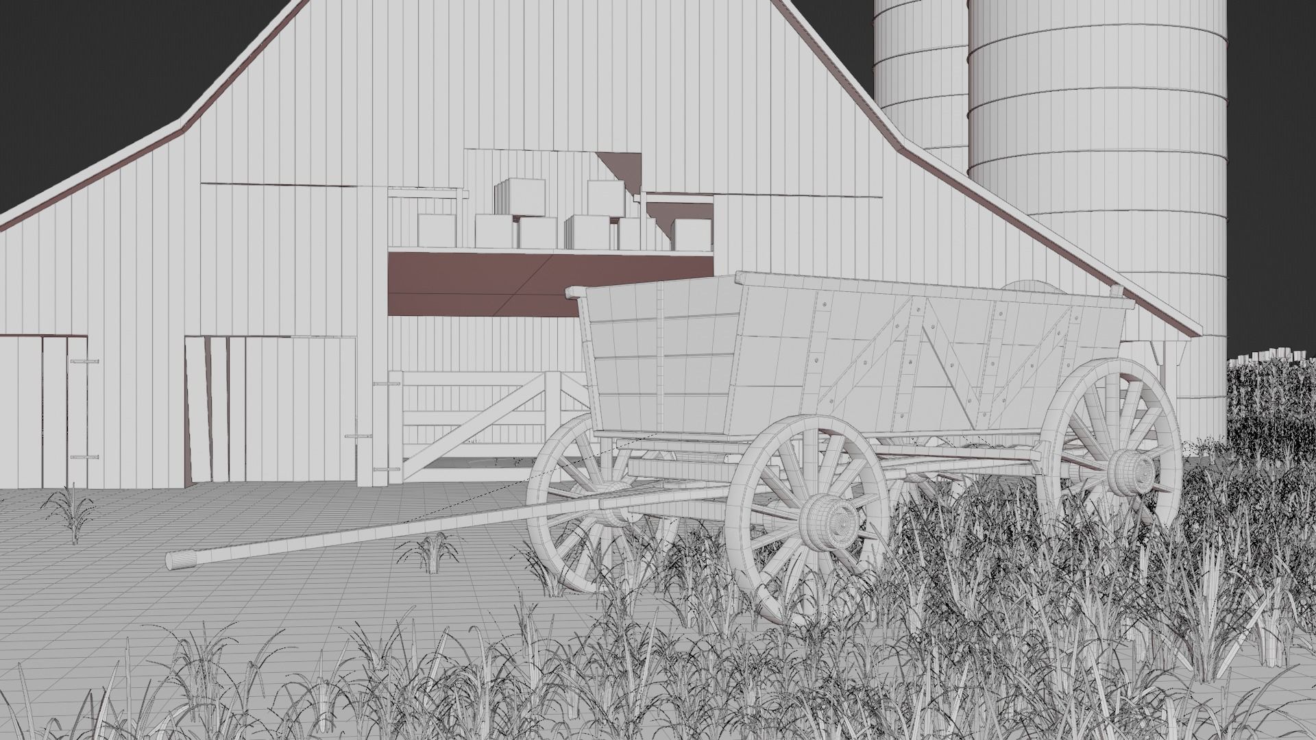 Old Farm 3d Scene 3D model_17